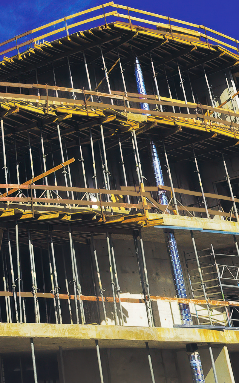 Вертикальні та горизонтальні системи опалубки